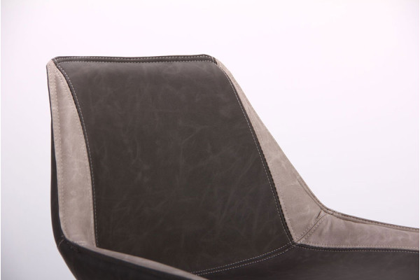 Стул барный AMF Custer gunmetal cowboy Dark Gray-Light Gray-7