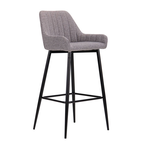 Стул барный AMF Rogers Черный-меланж серый-1
