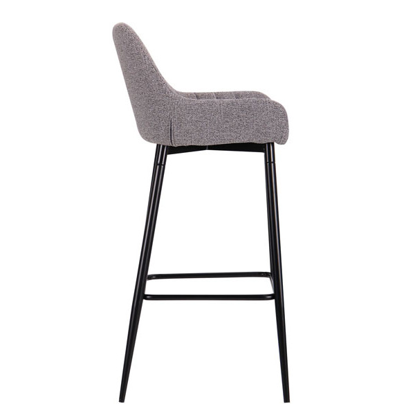 Стул барный AMF Rogers Черный-меланж серый-2