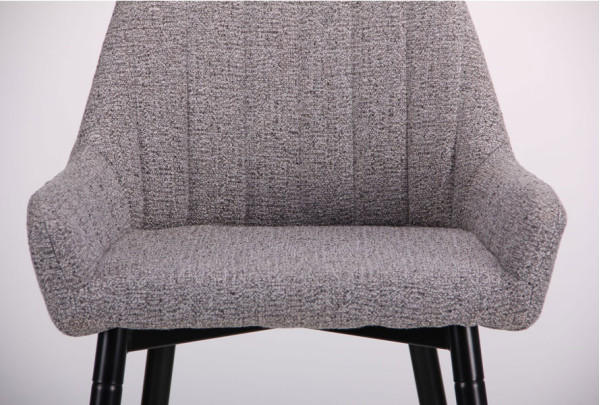 Стул барный AMF Rogers Черный-меланж серый-7