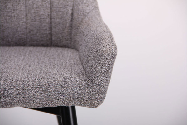 Стул барный AMF Rogers Черный-меланж серый-8