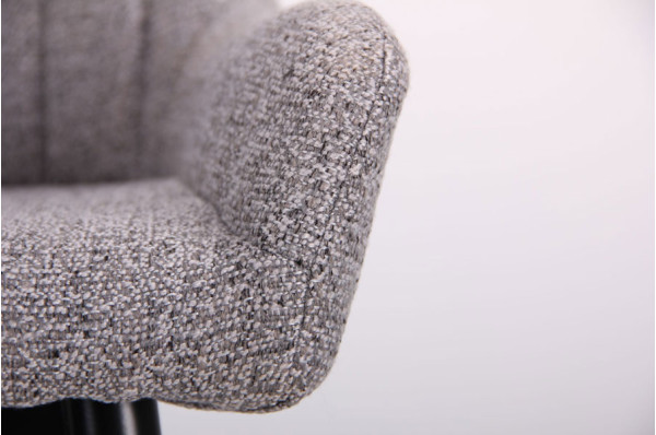 Стул барный AMF Rogers Черный-меланж серый-9