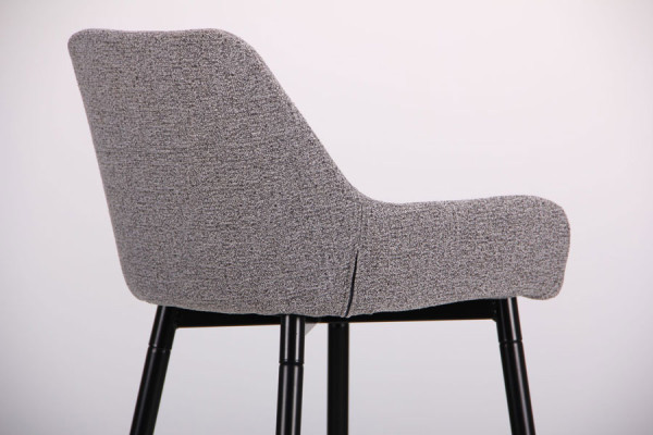 Стул барный AMF Rogers Черный-меланж серый-10