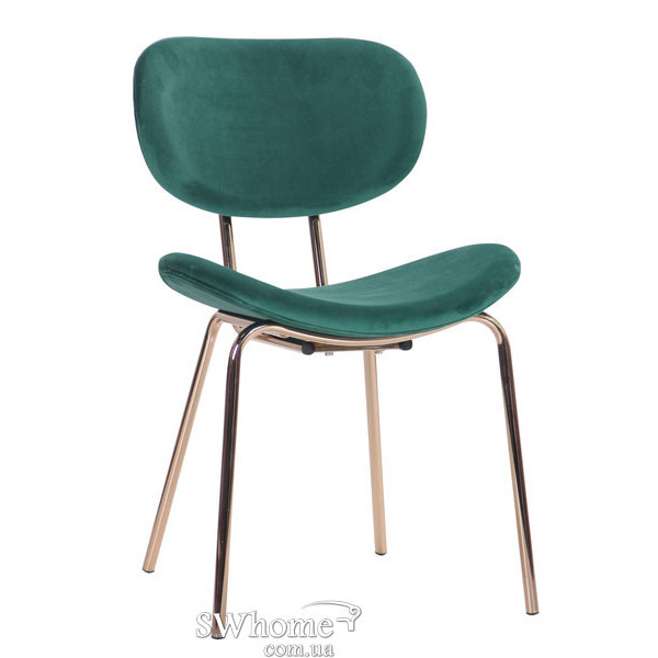 Стул AMF Alphabet D gold-dark green-0