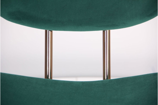 Стул AMF Alphabet D gold-dark green-4