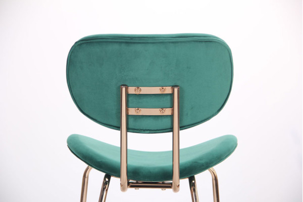 Стул AMF Alphabet D gold-dark green-7