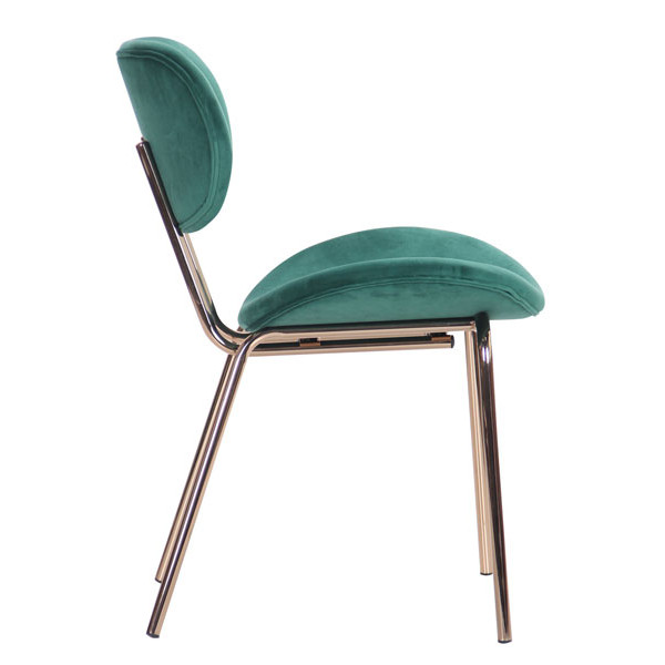 Стул AMF Alphabet D gold-dark green-2