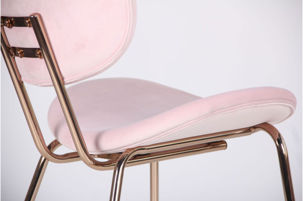 Стул AMF Alphabet D gold-pink-5