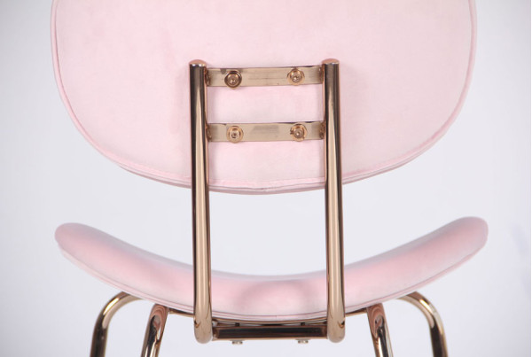 Стул AMF Alphabet D gold-pink-4