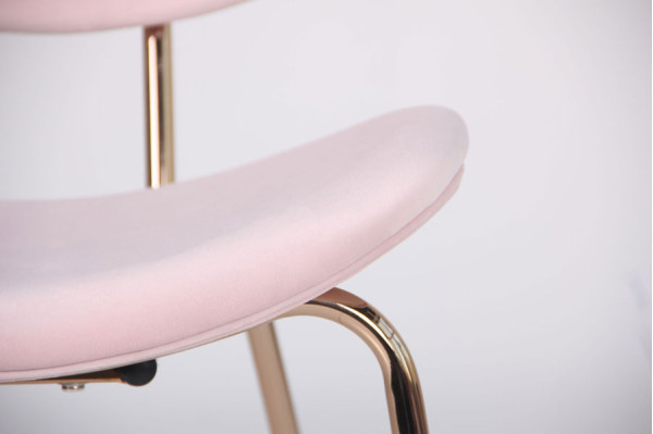 Стул AMF Alphabet D gold-pink-1