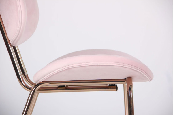 Стул AMF Alphabet D gold-pink-12