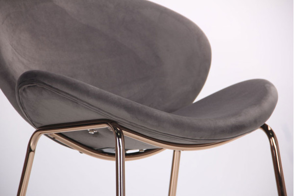 Стул AMF Alphabet E gold-graphite-5