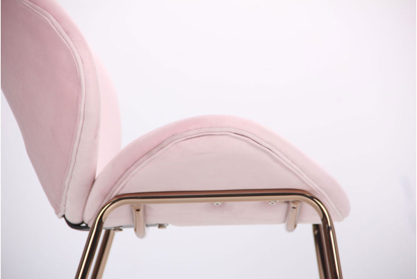 Стул AMF Alphabet E gold-pink-6