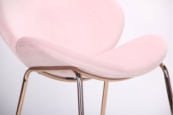 Стул AMF Alphabet E gold-pink-10