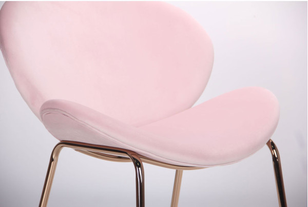 Стул AMF Alphabet E gold-pink-12