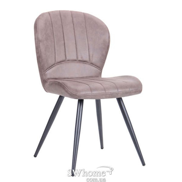 Стілець AMF Френк чорний-cowboy какао-0