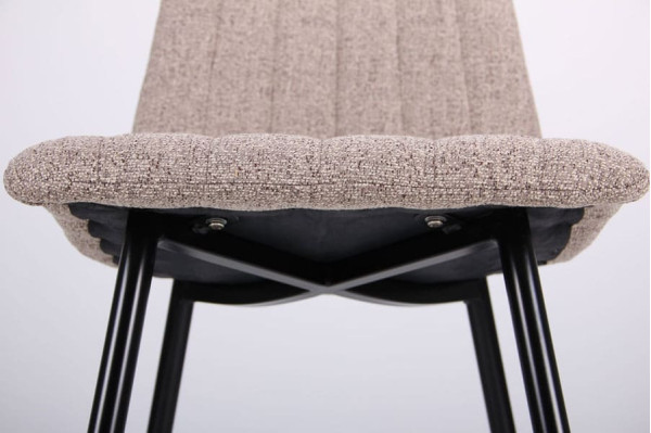 Стул AMF Indiana черный-меланж латте-5