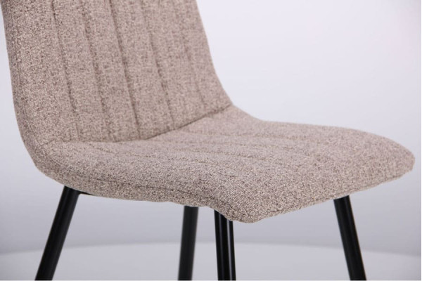 Стул AMF Indiana черный-меланж латте-8