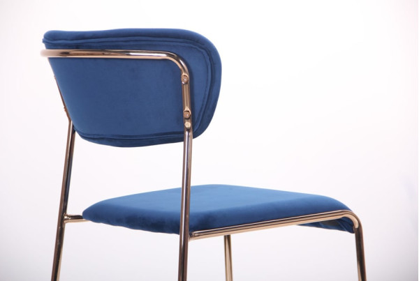 Стул AMF Alphabet A gold-royal blue-3