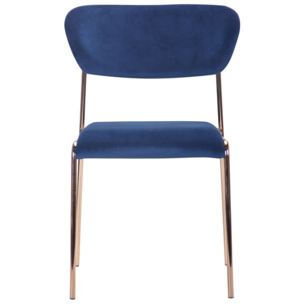 Стул AMF Alphabet A gold-royal blue-1