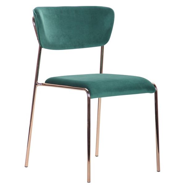 Стул AMF Alphabet A gold-dark green-0