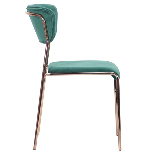 Стул AMF Alphabet A gold-dark green-3