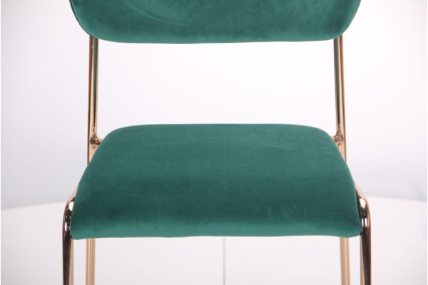 Стул AMF Alphabet A gold-dark green-5