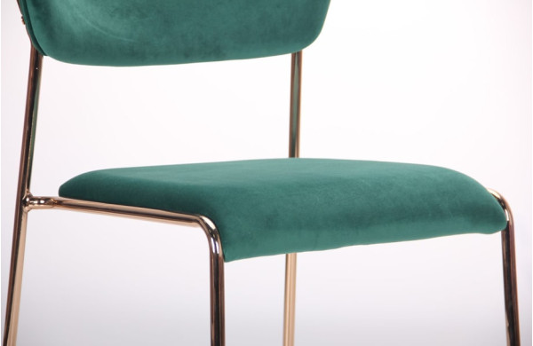 Стул AMF Alphabet A gold-dark green-4