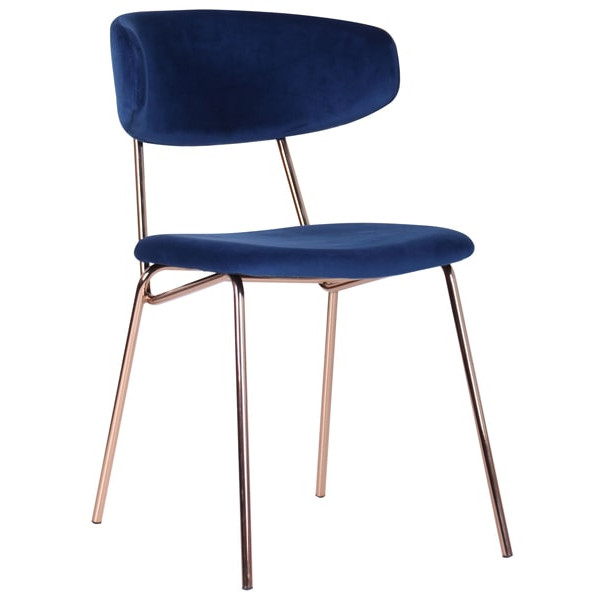 Стул AMF Alphabet B Gold-royal blue-0