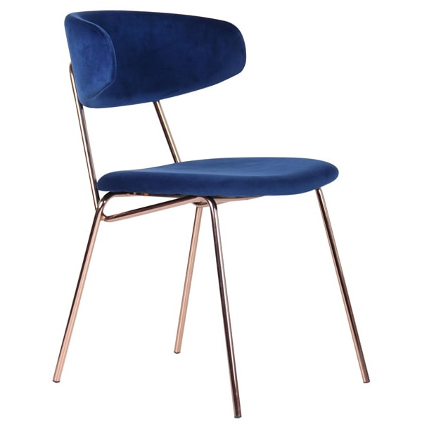 Стул AMF Alphabet B Gold-royal blue-1