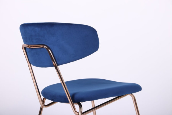 Стул AMF Alphabet B Gold-royal blue-7