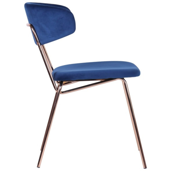 Стул AMF Alphabet B Gold-royal blue-3