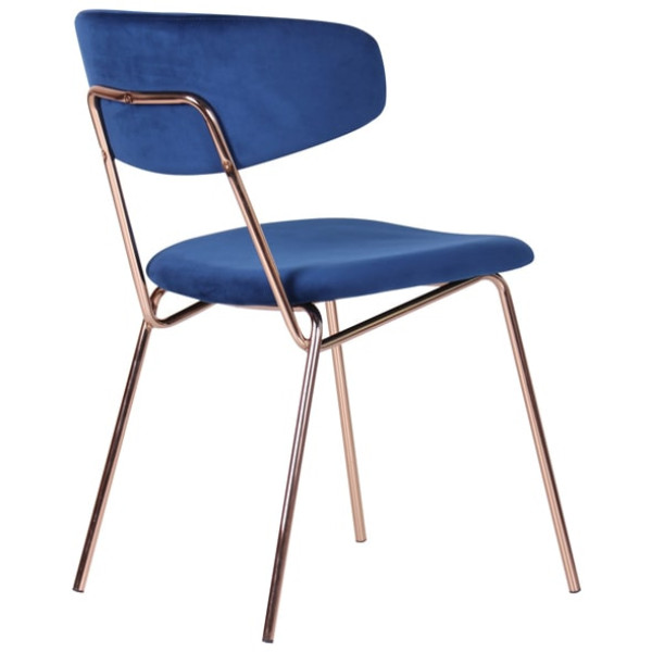 Стул AMF Alphabet B Gold-royal blue-4