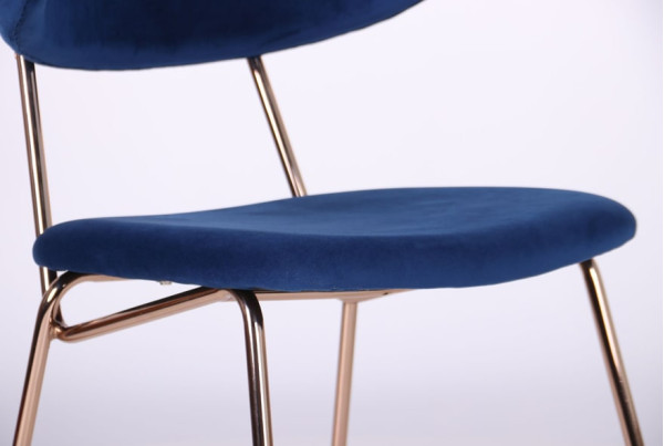 Стул AMF Alphabet B Gold-royal blue-5