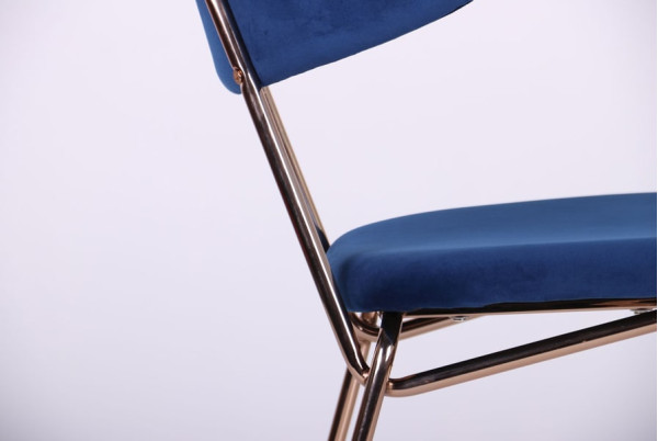 Стул AMF Alphabet B Gold-royal blue-11