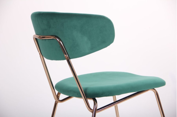 Стул AMF Alphabet B Gold-dark green-9