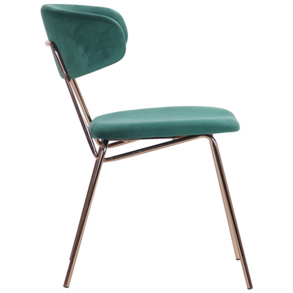 Стул AMF Alphabet B Gold-dark green-2