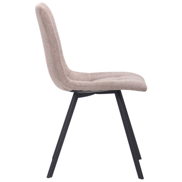 Стілець AMF Harlem Чорний-Меланж Латте-3