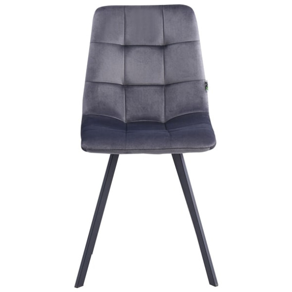 Стілець AMF Harlem Чорний-сірий велюр Стілець AMF Harlem Чорний-сірий велюр-3