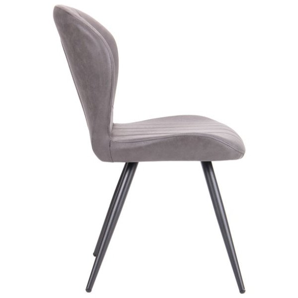 Стілець AMF Френк чорний-cowboy базальт-3