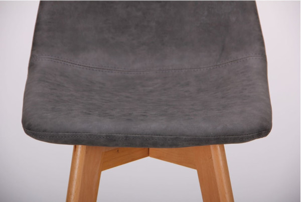 Барный стул AMF Timber cowboy Серый-5