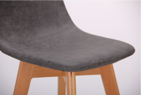 Барный стул AMF Timber cowboy Серый-7