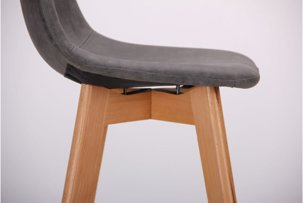 Барный стул AMF Timber cowboy Серый-8