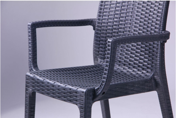 Стул AMF Dafne Ротанг Антрацит-5