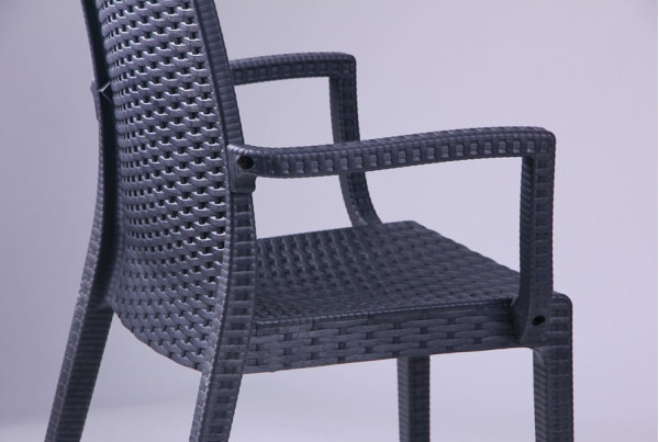 Стул AMF Dafne Ротанг Антрацит-6