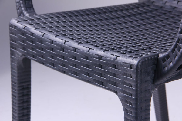 Стул AMF Dafne Ротанг Антрацит-8