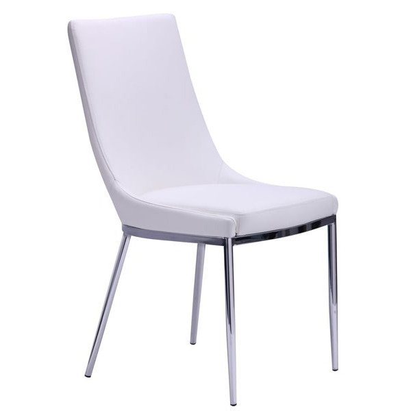 Стілець AMF Каталонія База хром - Білий-0