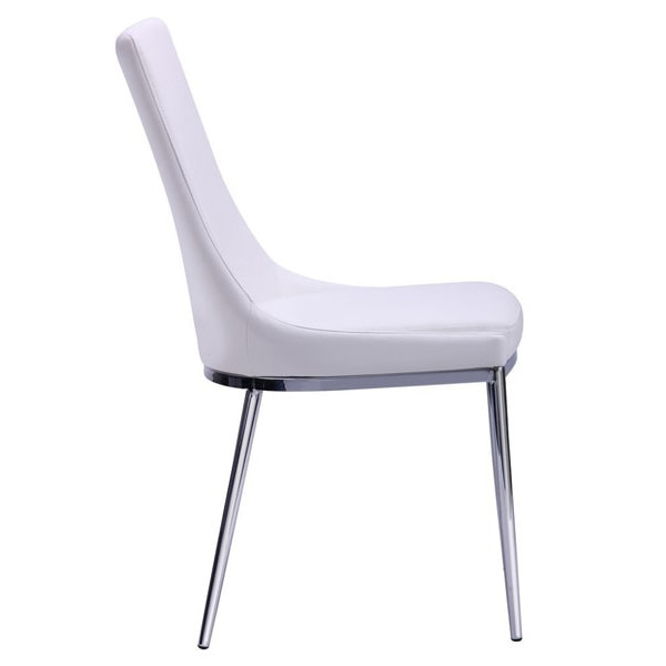 Стілець AMF Каталонія База хром - Білий-1