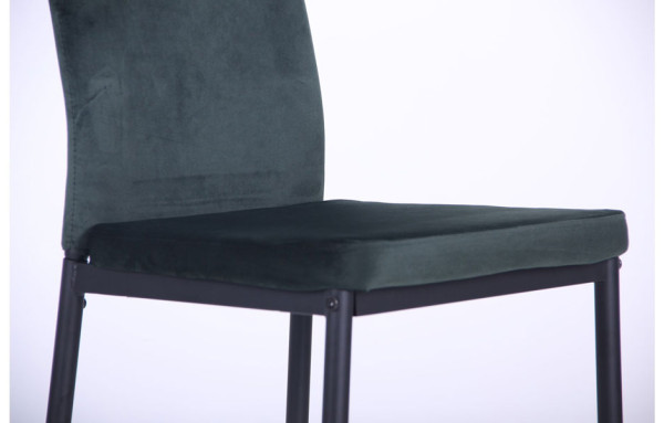 Стул AMF Alabama Черный-велюр темно-зеленый-5