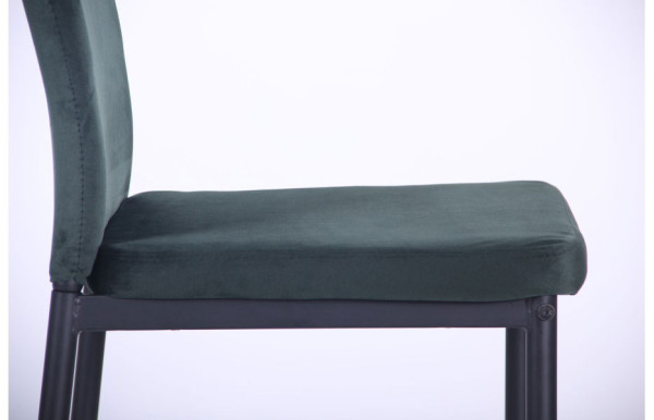 Стул AMF Alabama Черный-велюр темно-зеленый-6
